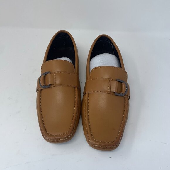Aston Marc‎ Charter Loafers Men's 9M Tan Side Buckle Casual Slip-on Shoes S0694 - Picture 3 of 11